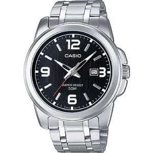 Casio Ανδρικό Ρολόι Χρονογράφος με Ασημί Μεταλλικό Μπρασελέ MTP-1374PD-1AVEF Casio Ανδρικό Ρολόι Χρονογράφος με Ασημί Μεταλλικό Μπρασελέ MTP-1374PD-1AVEF