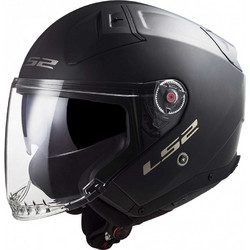 LS2 OF603 Infinity II Matt Black Κράνος Μηχανής Jet 1400gr
