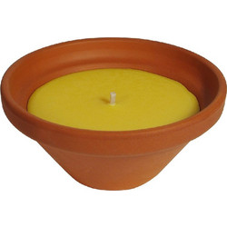 ΕΝΤΟΜΟΑΠΩΘΗΤΙΚΟ ΚΕΡΙ UNIKER CITRONELLA NATURAL TERRACOTA POT (55X120MM)
