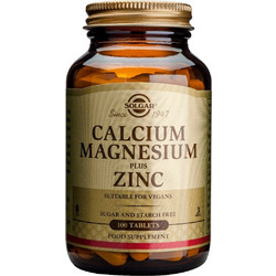 Solgar Calcium Magnesium & Zinc 100 Ταμπλέτες
