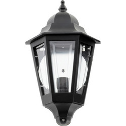 ΦΑΝΑΡΙ ΜΙΣΟ ΑΛΟΥΜΙΝΙΟΥ 34CM X 19CM 8509 ΜΑΥΡΗ, CE,IP44,E14 - 116593