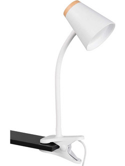 Φωτιστικό Γραφείου Με Κλιπ Pongo R25831101 9,5x33cm 1xLed 500lm 4,5W 3000K White RL Lighting