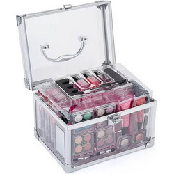 Διάφανο βαλιτσάκι μακιγιάζ 27 τμχ - Miss young make up kit 14282