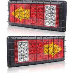 Σετ LED Πίσω Φανάρι Φορτηγού με Πλέγμα 2τμχ 24V