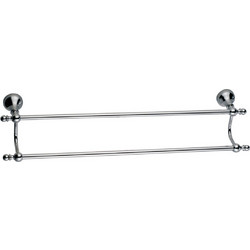 Πετσετοθήκη Διπλή 60cm Old Style Χρωμέ Interflex 183942