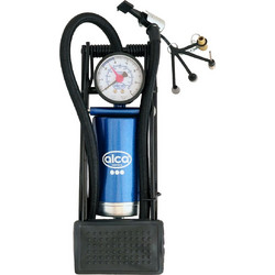 ALCA τρόμπα ποδιού 201200 με μανόμετρο, 100PSI, μπλε