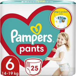 Pampers Pants Extra Large Πάνες Βρακάκι No6 16+kg 25τμχ