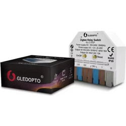 GLEDOPTO GL-C-310P ZigBee 3.0 + 2.4GHz RF relay switch module (AC, DC, dry contact)