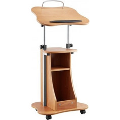 Βάθρο VEVOR 43 in (109,2 cm) Ξύλινο Αναλόγιο με Ρόδες και Αποθηκευτικό Χώρο Ρυθμιζόμενο σε Ύψος