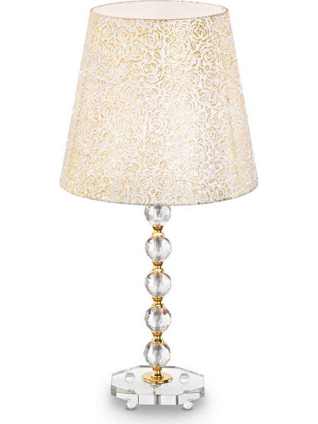 Ideal Lux 077758 Πορτατίφ Ε27 Μπεζ Διαφανές Φ35xΥ67.5cm
