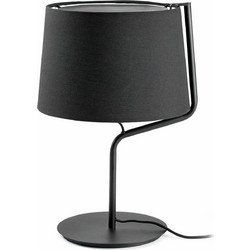 Faro Barcelona 29333 Πορτατίφ Ε27 Μαύρο Φ25.5xΥ45cm