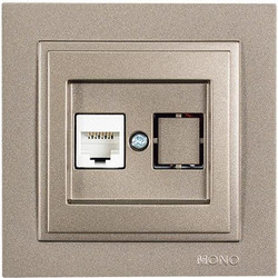 ΠΡΙΖΑ DATA CAT 6 RJ 45 MONH LIGHT FUME EUROLAMP - 152-10540