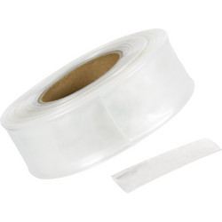 GLOBOSTAR(R) SHRINKTUBE 79970 Θερμοσυστελλόμενο Μακαρόνι Στεγανοποίησης για Neon Flex LED Αδιάβροχο IP65 - Διάφανο - Μ250 x Π4 x Υ4cm/Π2 x Υ2cm - Ρολό 25 Μέτρων