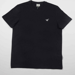 HENRY COTTONS T-SHIRT ΠΙΚΕ ΛΑΙΜΟΚΟΨΗ 100%ΒΑΜΒΑΚΙ ΜΕ ΚΕΝΤΗΜΕΝΟ LOGO ΕΜΠΡΟΣ ΚΑΝΟΝΙΚΗ ΓΡΑΜΜΗ