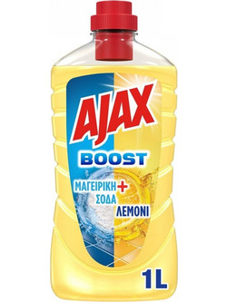 Ajax Boost Καθαριστικό Πατώματος Baking Soda + Lemon 1lt