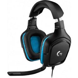 Logitech G432 7.1 Gaming Headset Over Ear Black Blue