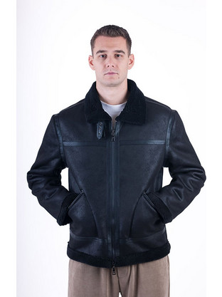 Jacket Κοντό Μουτόν OVER-D Μαύρο