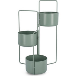 Bizzotto Keyra 3 Επιπέδων Κασπώ Μεταλλικό Πράσινο Sage 45x68cm