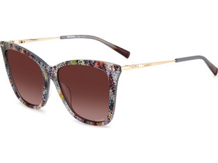 Missoni MIS0106S 193X Γυναικεία Γυαλιά Ηλίου Τετράγωνα Κοκάλινα Μεταλλικά Πολύχρωμα με Καφέ Polarized Φακό