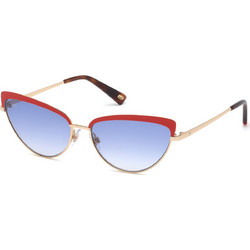 Web WE 0272 32W Γυναικεία Γυαλιά Ηλίου Cat Eye Μεταλλικά Χρυσά Κόκκινα με Μπλε Polarized Φακό