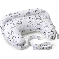 Chicco Boppy Deluxe Μαξιλάρι Θηλασμού Hello Baby Λευκό 57cm