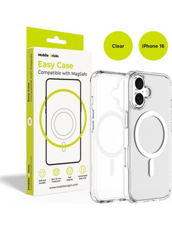 Mobile Origin Hybrid MagSafe Case Clear-Apple iPhone 16 (MO-HYCL-IP16)