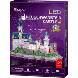 Puzzle CubicFun Led Neuschwanstein Castle 3D 128 Κομμάτια