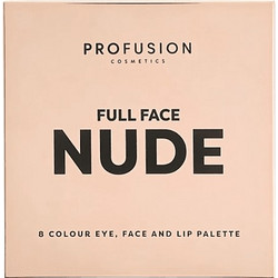 Profusion Cosmetics Full Face Eye, Face and Lip Palette Παλέτα Σκιών, Προσώπου και Χειλιών 22.1gr (Nude)