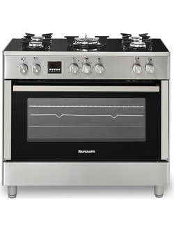 Ravanson KWGE-K90 Cheff Κουζίνα Ηλεκτρική 107lt με Εστίες Αερίου 90cm