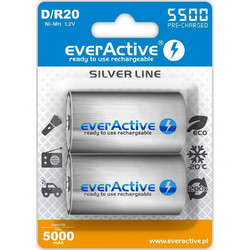 everActive Silver Line D 5500mAh 2τμχ