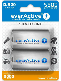 everActive Silver Line D 5500mAh 2τμχ