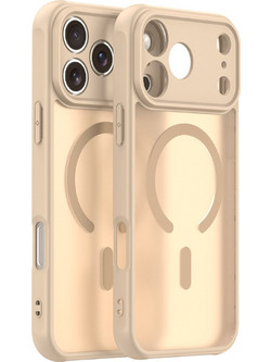 Θήκη iPhone 17 Pro Techsuit HaloFrost II MagSafe Σκληρή Ημιδιάφανη με MagSafe - Gold (5949419325807)