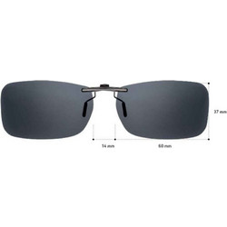 Sunglasses CLIP ON ΓΙΑ ΚΟΚΑΛΙΝΟ ΚΑΙ ΜΕΤΑΛΛΙΚΟ ΣΚΕΛΕΤΟ 12768/GREY/60