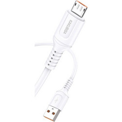 KAKUSIGA καλώδιο micro USB σε USB KSC-805, 2.4A, 480Mbps, 1m, λευκό