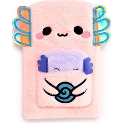 KAWAII - Maddie the Axolotl - Premium Fluffy Notebook + 1 Mini