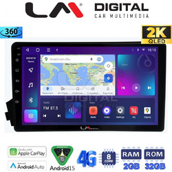 LM Digital ZB8015 Ηχοσύστημα Αυτοκινήτου με Οθόνη Αφής & GPS