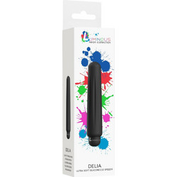 Luminous ABS Bullet Delia Vibrator Δονητής Bullet Μαύρος