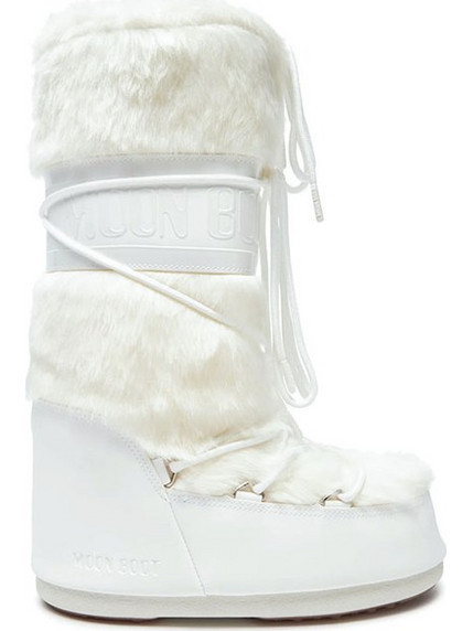 Μπότες Mb Icon Faux Fur Moon Boot Λευκό
