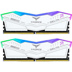 TeamGroup Delta RGB 32GB (2X16GB) DDR5 RAM 6000MHz C30 White
