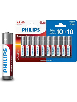 Philips Power Alkaline AA 20τμχ