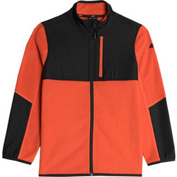 4F Fleece Παιδική Ζακέτα Fleece με Φερμουάρ Πορτοκαλί JAW23-TFLEM106-70S