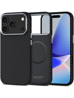 Θήκη Tech-Protect Ion Carbon Back Cover Πλαστικό για iPhone 17 Pro - Ασημί