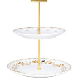 Maxwell & Williams White Christmas Two Tier Cake Stand Διώροφη Πιατέλα Πορσελάνινη 15cm