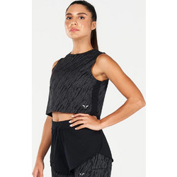 Squatwolf Core Wild Print Γυναικείο Αθλητικό Crop Top Μαύρο