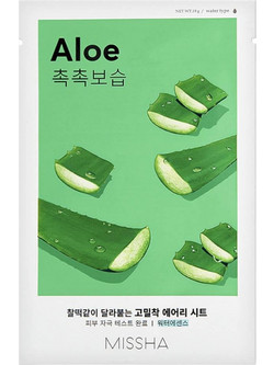 Missha Airy Fit Aloe Sheet Μάσκα Προσώπου για Ενυδάτωση με Αλόη 19gr