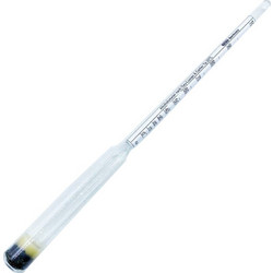 Gay-Lussac & Cartier 20C Alcoholmeter Αλκοολόμετρο Ακαδημίας Gay-Lussac & Cartier Κοντό Βαθμονόμησης 20 Βαθμών Κελσίου με Πλαστική Θήκη 1 Τεμάχιο