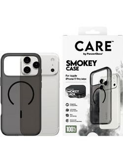 Διάφανη Θήκη CARE by Panzerglass Smokey με Black MagSafe για iPhone 17 Pro Max