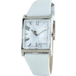 Chronotech Γυναικείο Ρολόι με Λευκό Δερμάτινο Λουράκι CT7880L-08