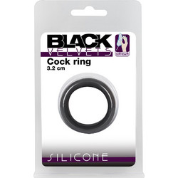 Velvets Silicone Cock Ring 3.2cm Δαχτυλίδι Πέους Σιλικόνης 3.2cm Μαύρο