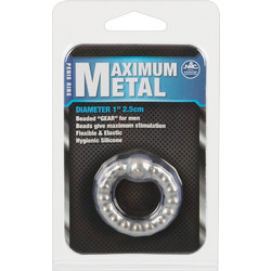 You2Toys Maximum Metal Cock Ring Ελαστικό Δαχτυλίδι Πέους Σιλικόνης Flesh
